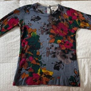 Floral Patterned Sweater